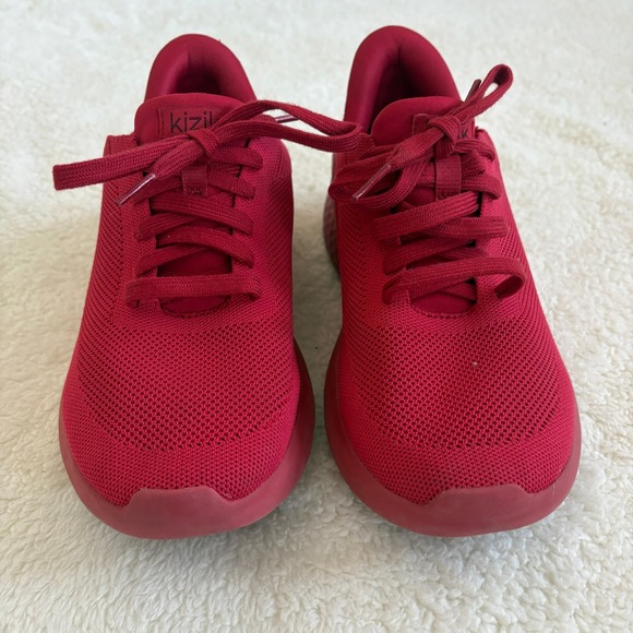 Kizik Shoes - Kizik Hands Free Red Mesh Sneakers Athletic Shoes Women's Size 7 Wide